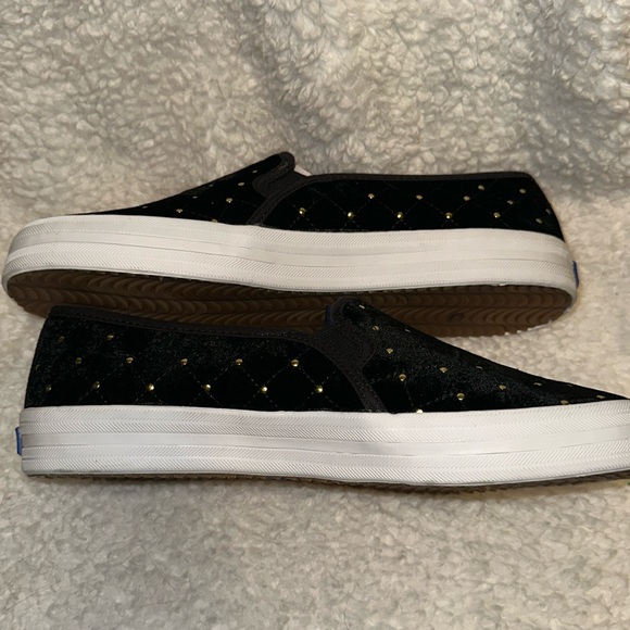 Keds X Kate Spade New York Double Decker Quilted Velvet Sneakers size 8 - Picture 6 of 9